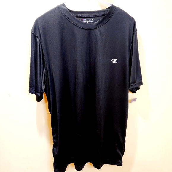 CHAMPION Men's Black Short Sleeves Tshirt Size XL NWT - Picture 1 of 11